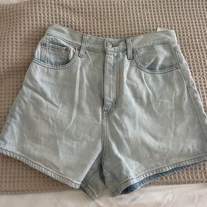 Levi's Light Blue Jean Shorts